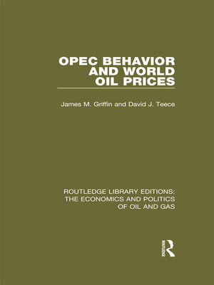 cover image of OPEC Behaviour and World Oil Prices